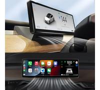 Vicleetek Head up Display for Tesla Model y/3 carplay Android auto Instrument Cluster Display,8.8”Ultra Thin Screen,No Block AC-Vent,Auto Pilot Nag,Blind spot Warning,OTA Online,Sync-Info