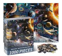 Vicloon 1000 Piece Jigsaw Puzzles, Space Tourists Jigsaw Puzzles for Adults and Teenagers, Puzzle Sets for Challenging Puzzle Game and Family Play (70x50cm)