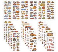 Vicloon 3D Stickers, 350+ Puffy Stickers 24 Variety Sheets for Party Rewarding Gifts Scrapbooking Including Cars, Trucks, Airplane and More