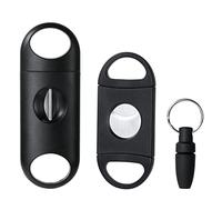 Vicloon 3pcs Cigar Cutter Stainless Steel Pocket Cigar Tool Double Guillotine Cutter Blades Scissors Suitable for Most Size of Cigars