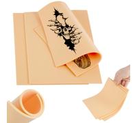 Vicloon 3PCS Tattoo Practice Skin, 3MM Thick 19.5x15cm Double-Sided Silicone Tattoo Practice Skins, Fake Skin Set for Beginners & Professional Tattoo Artists (Skin Tone)