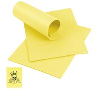Vicloon 3PCS Tattoo Practice Skin, 3MM Thick 19.5x15cm Double-Sided Silicone Tattoo Practice Skins, Fake Skin Set for Beginners & Professional Tattoo Artists (Yellow)
