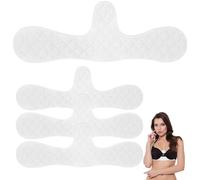 Vicloon 4 Pcs Cotton Bra Liners for Sweat, Reusable Washable Under Breast Sweat Absorber Pads for Women Female