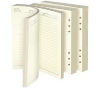 Vicloon A5 Loose Leaf Punched Paper, 180 Pages Horizontal Line Refill Paper, Planner Inserts Refills for 6 Hole Binder Loose Leaf Paper for Personal Organizer Diary Notebook Refillable Planner