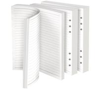 Vicloon A5 Loose Leaf Punched Paper, 90 Pages Horizontal Line Refill Paper, Planner Inserts Refills for 6 Hole Binder Loose Leaf Paper for Personal Organizer Diary Notebook Refillable Planner