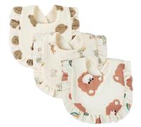 Vicloon Baby Bandana Drool Bibs, Cotton Wave Muslin Baby Bibs, Snap Teething Bibs, Absorbent Baby Feeding Teething Bibs for Newborns, Toddlers, Boys and Girls Teething, Drooling
