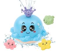 Vicloon Baby Bath Toys, Octopus Sensory Light Up Bath Toys, Bath time shower toys Gifts with Colorful Flashes Lights Water Toys, Bathtub Pool Water Fountain Toy for Infant Toddlers Kids-blue