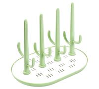 Vicloon Baby Bottle Drain Rack, Feeding Cup Holder with Detachable Brackets, Multifunctional Bottle Storage Drying Rack for Bottles, Teats, Cups, Reusable Baby Bottle Holder Baby Accessories (Green)