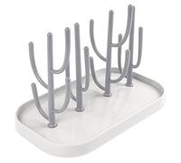 Vicloon Baby Bottle Drain Rack,Feeding Cup Holder with Detachable Brackets,Multifunctional Bottle Storage Drying Rack for Bottles,Teats,Cups,Reusable Baby Bottle Holder Baby Accessories(Grey)