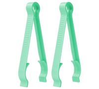 Vicloon Baby Bottle Tongs, 2 Pcs Baby Feeding Bottle Tongs Holder, Baby Bottle Nipple Pacifier Tong, Multi-Functional Anti-scalding Non-Slip Bottle Clips for Infants Newborns (Green)