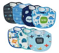 Vicloon Baby Drool Bibs, 5Pcs Infant Bib, Baby Teething Bib, Soft and Absorbent, Babies Bandana Bib Set for Drooling Eating, Boys and Girls Unisex, Newborn Gift