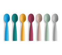 Vicloon Baby Spoons, 7 Pcs Silicone Baby Feeding Training Spoon Self-Feeding Weaning Spoons, Training Feeding for Kids Toddlers Children and Infants