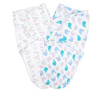 Vicloon Baby Swaddle Wrap, 2 pcs Newborn Swaddle Blanket Wrap, Organic Cotton Baby Blanket Wrap for Baby 0-3 Months 7-14lbs