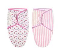 Vicloon Baby Swaddle Wrap, 2Pcs Swaddle Blankets, Newborn Swaddle Blanket Wrap, Organic Cotton Baby Blanket Wrap for Baby 4-6 Months 14-18lbs