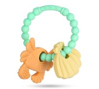 Vicloon Baby Teething Toy - Silicone Crab Teether, Easy to Hold and Clean, Teething Toy for Boys and Girls (Green)