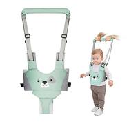 Vicloon Baby Walking Harness, Safe Walking Belt, Hand-Held Baby Walker, Removable, Adjustable Walking Harness, Breathable Handheld Baby Walker Toddler Walking Assistant - Green Puppy
