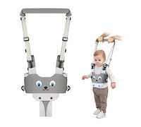 Vicloon Baby Walking Harness, Safe Walking Belt, Hand-Held Baby Walker, Removable, Adjustable Walking Harness, Breathable Handheld Baby Walker Toddler Walking Assistant - Grey Puppy