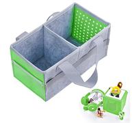 Vicloon Bag for Toniebox Starter Set and Accessories Storage Bag, Toniebox Audio Player Felt Organizer Bags, Travel Carrying Bags with Handle for Tonieboxs Accessories, Carrying Case Bag (Green)