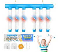 Vicloon Catching Sticks Game, Reaction Training Toy, Light-Up Dropping Stick Game, 3 Adjustable Speeds,Hand-Eye Coordination Training, Reaction Games Gift for Kids Adults