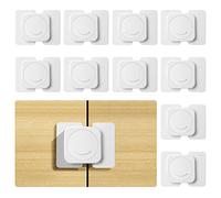 Vicloon Child Safety Locks, 10Pcs Child Safety Cupboard Door Strap Locks, Baby Proofing Cabinet Locks, for Kitchen Cabinets, Drawers Lock,No Tools Needed No Drilling