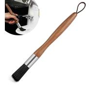 Vicloon Coffee Machine Cleaning Brush, Wooden Handle & Natural Bristles Dusting Brush, Grinder Cleaning Accessories Tool for Espresso Machines and Coffee Grinders