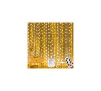 Vicloon 3mx3m Curtain Fairy Lights, 300 LED Curtain Lights, Waterproof Window String Light with Remote Control Timer for Decorate, Outdoor, Indoor, Party, Bedroom