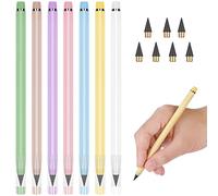 Vicloon Everlasting Inkless Pencils, 7pcs Replaceable Nib Pencil Set with White Eraser for Kids, Adults, Home, Office, School