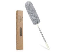 Vicloon Extendable Microfiber Duster, Feather Duster with Extra Long 100 inches Telescopic Pole and Bendable Head,Washable,Hand Duster for Cleaning High Ceiling Fans, Cars, Blinds, Cobweb