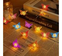 Vicloon Fairy Lights Butterfly, 3M 30LED Butterfly String Lights, Colorful LED Butterflys String Battery Operated, Indoor Outdoor Fairy Decorative Light for Party, Weddings, Garden, Christmas