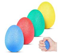 Vicloon Hand Grip Strength Trainer, 4 Pcs Stress Relief Balls for Adults, Hand Therapy Squeeze Exercise Stress Balls, Strength Hand Exercise Ball Squishy to Trainning Finger and Wrist