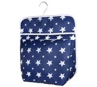 Vicloon Hanging Peg Bag, Hang On The Line Peg Bag with Hanger, Easy Hanging Hook, Reusable Peg Bags for Washing Line, Peg Basket Peg Storage, 30 x 26cm（Star）