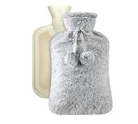 Vicloon Hot Water Bottle, 2L Hot Water Bag with Cover Soft Fluff, Baby Hot Water Bottle, Provide Warmth and Comfort for Neck, Back, Waist, Gift for Birthday, Christmas, Father's&Mother's Day