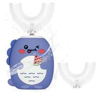 Vicloon Kids Electric Toothbrush U Shaped, Ultrasonic Automatic Toothbrush with 2 Replaceable Brush Head, 3 Modes & IPX7 Waterproof Rechargeable Kids Toothbrushes for 2-6 Years Old Boys Girls