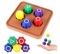 Vicloon Korean Folk Game Set, Gong Gi Korean Gong-Gi Game, Gonggi Jack Stone Set, Gonggi Koreans Games Sets for Family, Classic Grasping Stones Hand-Eye Coordination Games-square
