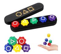 Vicloon Korean Folk Game Set, Gong Gi Korean Gong-Gi Game, Gonggi Jack Stone Set, Gonggi Koreans Games Sets for Family, Classic Grasping Stones Hand-Eye Coordination Games-square