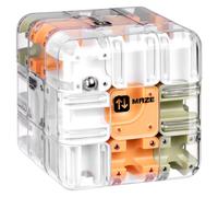 Vicloon Large 3D Maze Cube, Engaging Brain Teaser Toy, Puzzle Cubes Mazes Game for Kids, Educational Focus Game for Teens, Education Sensory Toys Gift for Kids and Adults (Yellow)