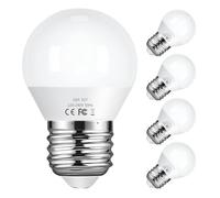 Vicloon LED E27 Light Bulbs, 5 Pcs 6W G45 E27 LED Golf Ball Light Bulb, 40W Incandescent Bulb Equivalent, 50W Halogen Bulb Equivalent, Warm White 3000K, 550LM, No Dimmable
