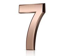Vicloon Mailbox Numbers Self Adhesive, 3 Inches 3D Mailbox Numbers Waterproof, Door Numbers House Numbers Street Number Stickers for House Mailbox Apartment Hotel Courtyard Cafe Bronzed(7)