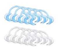 Vicloon Mouth Opener,10 Pcs Dental Mouth Opener,C-Shape Cheek Retractors for Open Mouth Game,Dentistry,Teeth Whitening,Suitable for Adults and Kids(White/Blue)