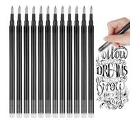 Vicloon Refill for Erasable Gel Pen, 12pcs Rollerball Refill, 0.7mm Erasable Refills Pen Ink Refill with Smooth Writing Replaceable Ballpoint Pen Refills (Black)