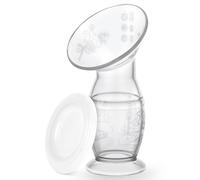 Vicloon Silicone Manual Breast Pump with Lid, 100ml Manual Breast Pump for Breastfeeding Essentials, Food-Grade & BPA Free, Lightweight & Portable Manuale Breastfeeding Pumps, Adjustable Suction