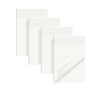 Vicloon Transparent Sticky Notes 75 * 50mm, 200Pcs Self-Stick Note Pads Clear Sticky Tabs eminder Notes for Learning, School, Home and Office