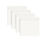 Vicloon Transparent Sticky Notes 75 * 75mm, 200Pcs Self-Stick Note Pads Clear Sticky Tabs Reminder Notes for Learning, School, Home and Office