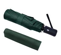 Vicloon Travel Umbrella, Folding Umbrella, 8 Ribs Compact Windproof Umbrella, Auto Open/Close, Sturdy Reinforced Canopy Automatic Portable Umbrella for Men&Women (Green)
