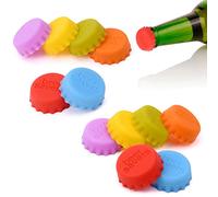 Vicloon Wine Bottle Stoppers, 12pcs Round Bottle Stoppers, Reusable Stoppers for Champagne Bottle, Beer Bottle, Wine Stopper Keeping Freshness