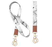 Vicloon Wrist Lanyard Key Chain and Metal Key Rings, Neck Strap Wristlet Strap Key Chain Holder for ID Badge Holder Keys Phone (Ink Painting)