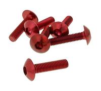 Vicma fairing screws hex socket head - anodized aluminum red - set of 6 pcs - M5x20