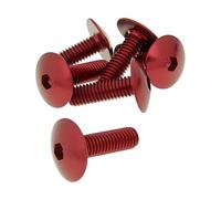 Vicma fairing screws hex socket head - anodized aluminum red - set of 6 pcs - M6x20