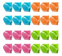 Magnetic Clips, 24 Pieces Magnetic Metal Clips, Refrigerator Whiteboard Wall Fridge Magnetic Memo Note Clips Magnets Metal Clip