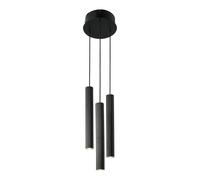 Nordlux Vico pendant light, 3-bulb, rondel, metal, black